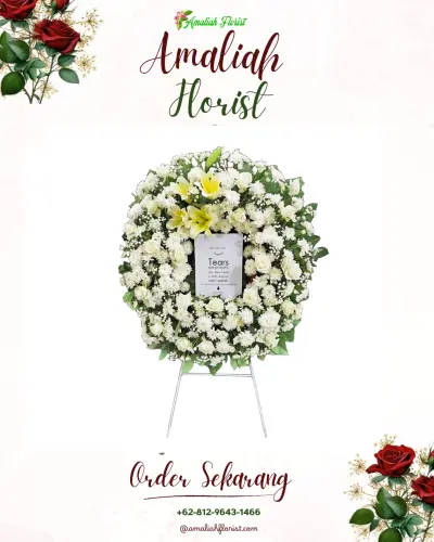 Krans Bunga Duka Cita di Sambangan